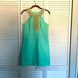 Lilly Pulitzer Adelina Shift Dress Poolside Blue 0